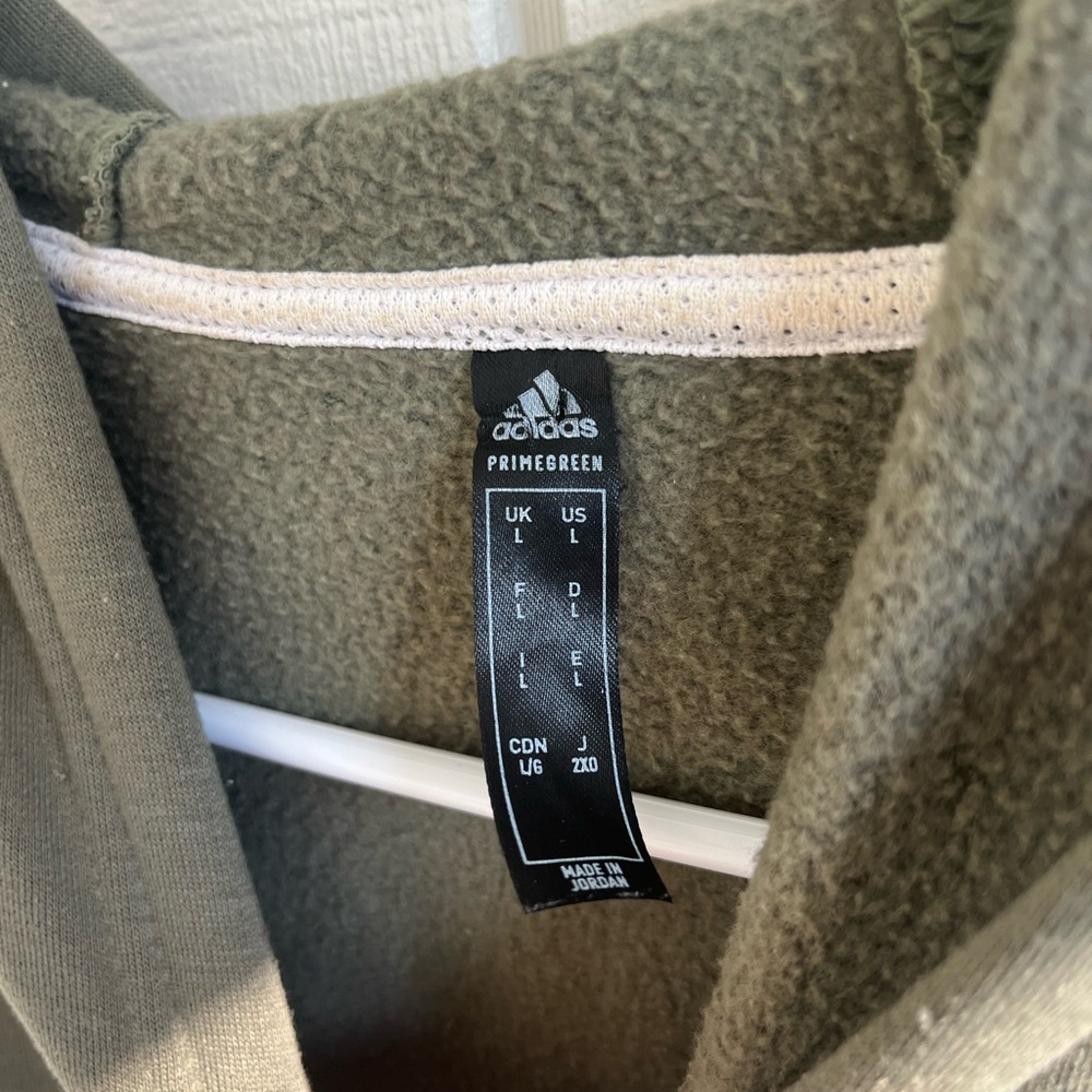 Adidas Olive Green Hoodie - Picture 3 of 3